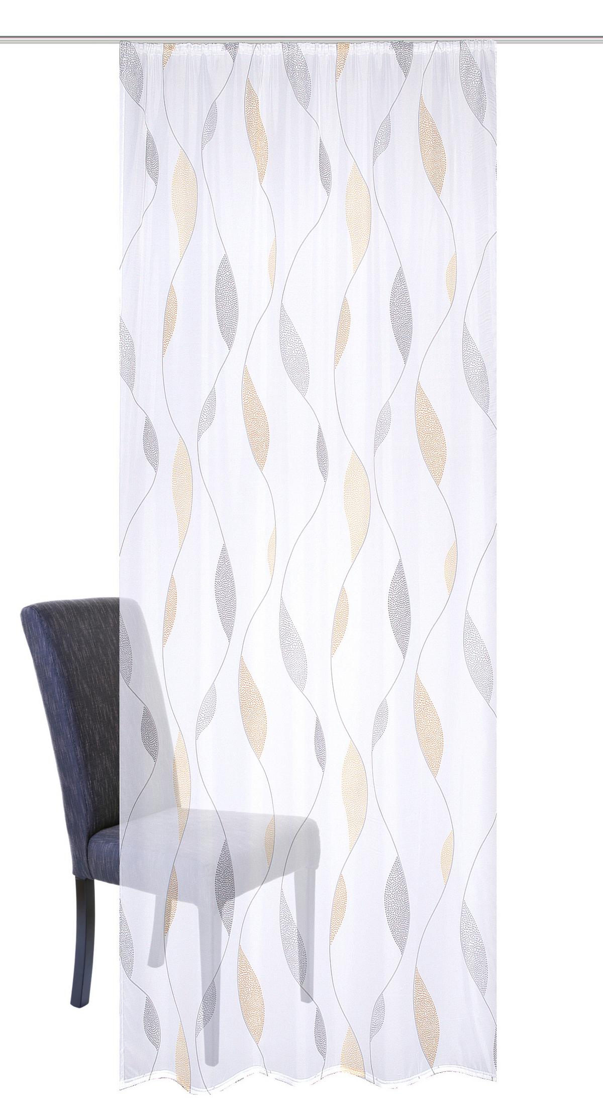 Fertigvorhang Paolo - Gelb/Hellgelb, KONVENTIONELL, Textil (140/145cm) - Schmidt W. Gmbh