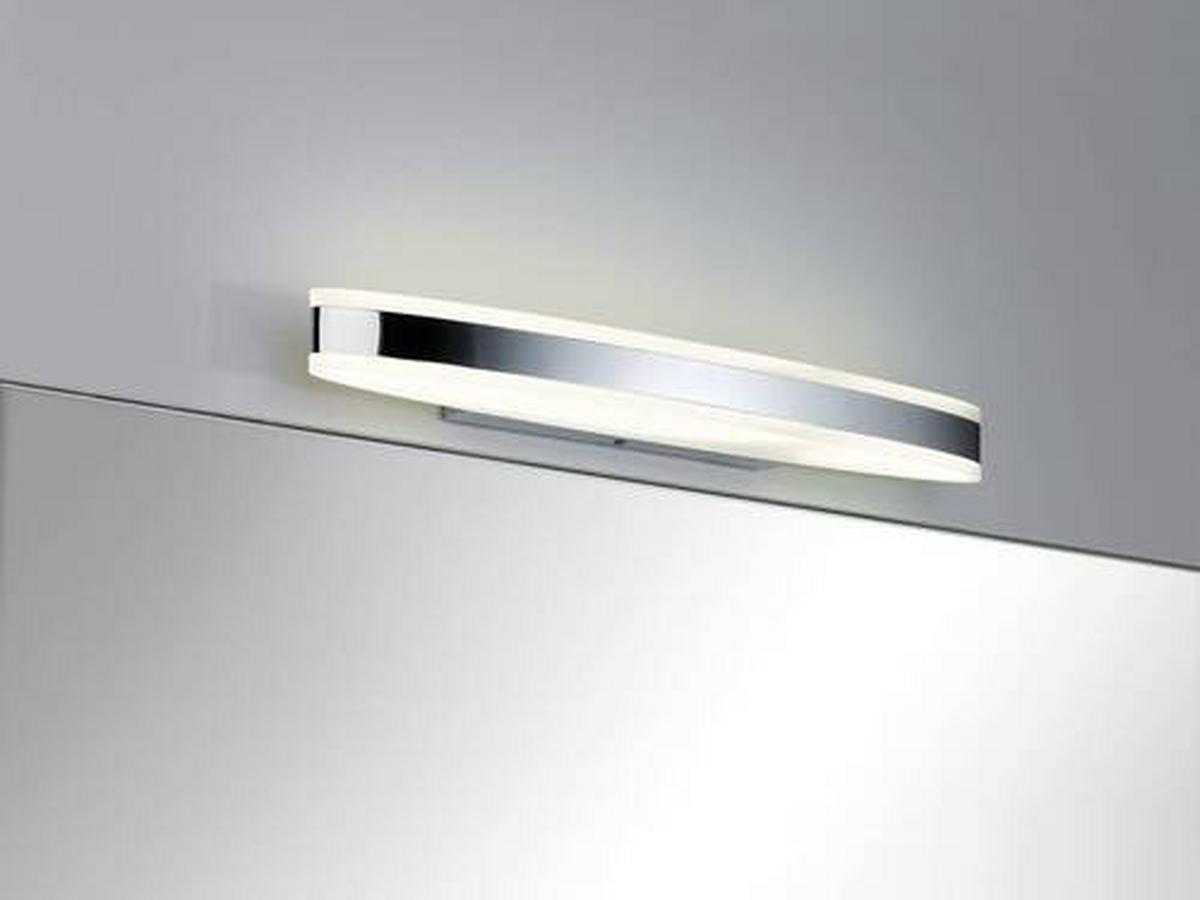 LED-Wandleuchte 1-Flammig Weiß/Chromfarben - Chromfarben/Weiß, Basics, Metall (50/4,5cm) - Paulmann
