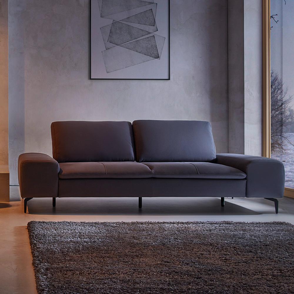 Pohovka sivej farby Lina, sivá, 240 cm, 82 cm, 97 cm