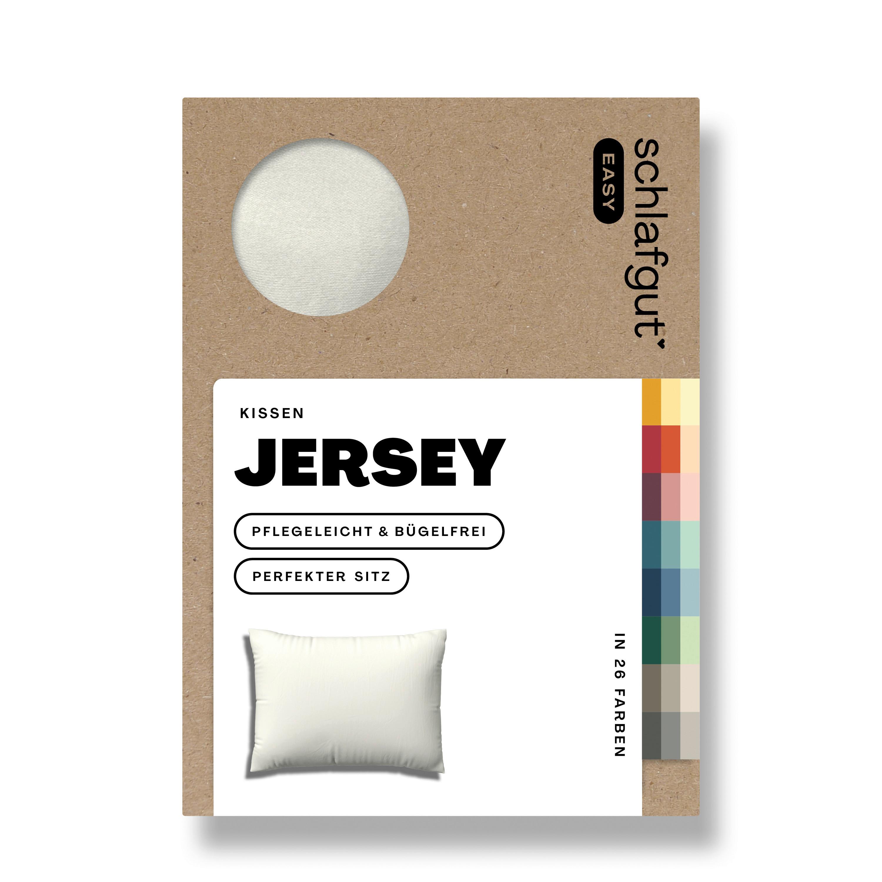 Kissenhülle Easy Jersey - Weiß, Basics, Textil (40/60cm) - Schlafgut