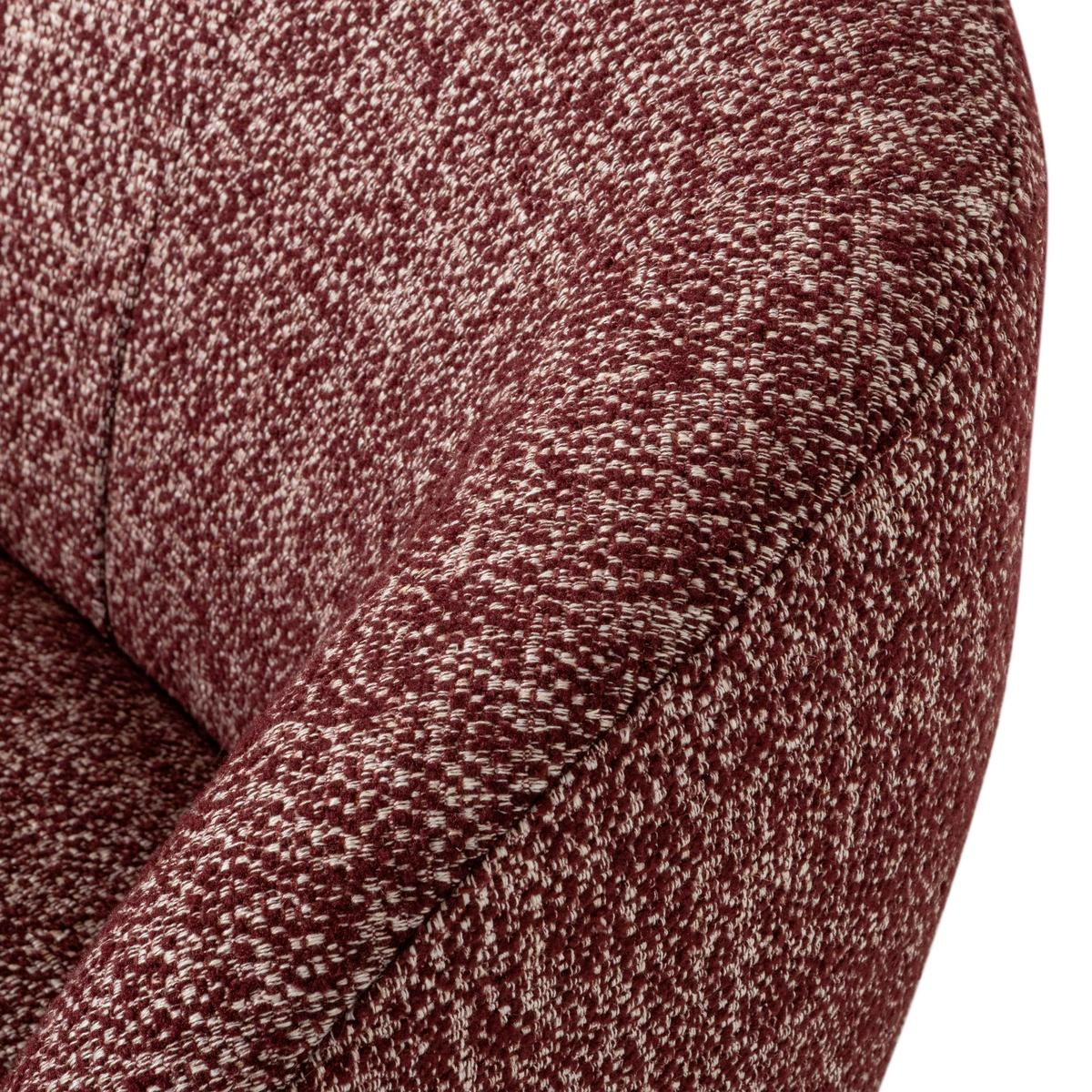 Sessel Serra Bordeaux B: 70cm - Bordeaux/Schwarz, Design, Textil (70/68/77cm) - Livetastic