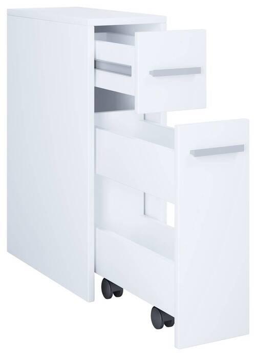 Unterschrank Zalo B: 19,9 cm Weiß - Weiß, MODERN, Holzwerkstoff (19,9/61,4/45cm) - MID.YOU