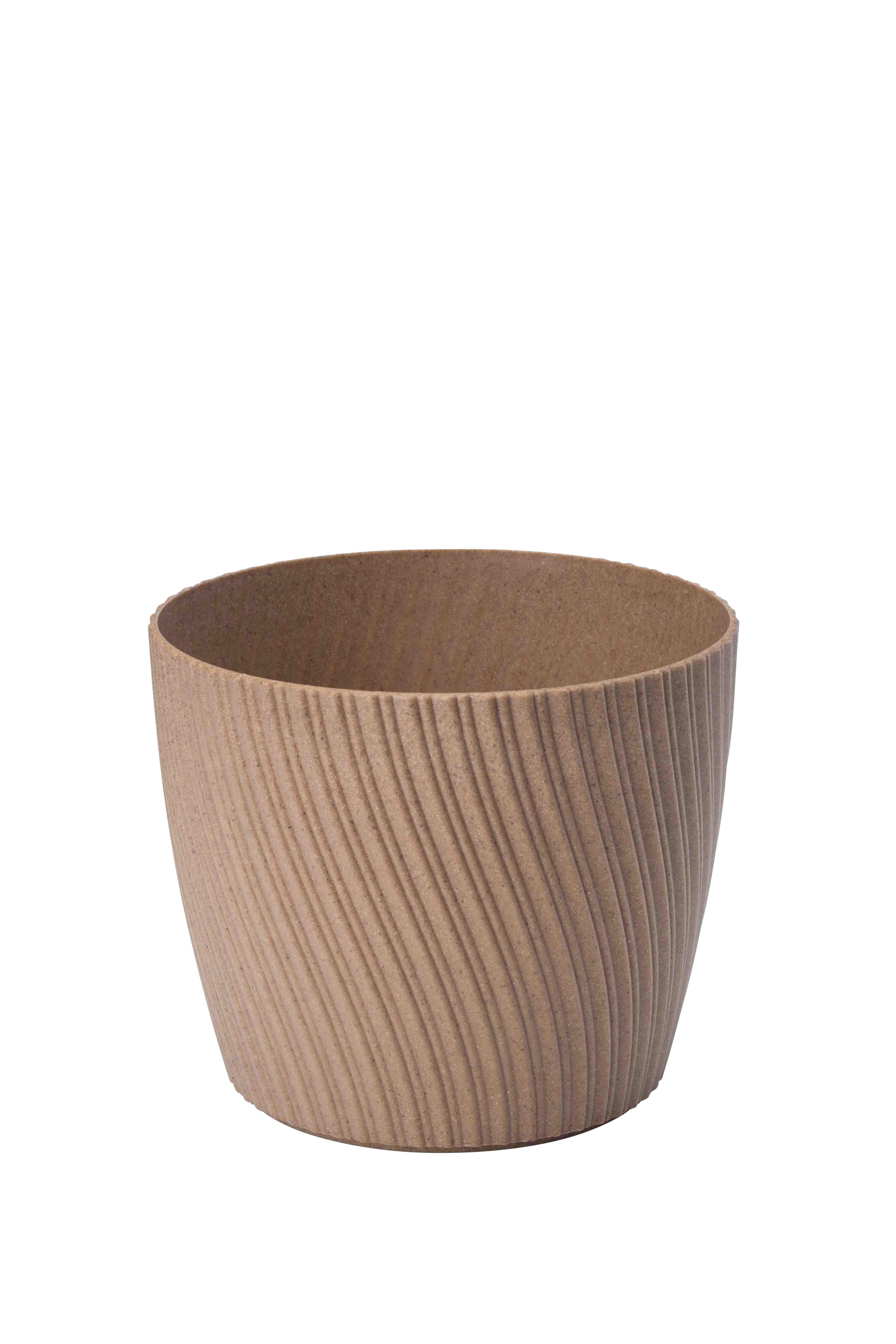 Obal na kvetináč MIRA ECO - prírodná farba, Konventionell, plast (12,8/10,7cm) - Mömax