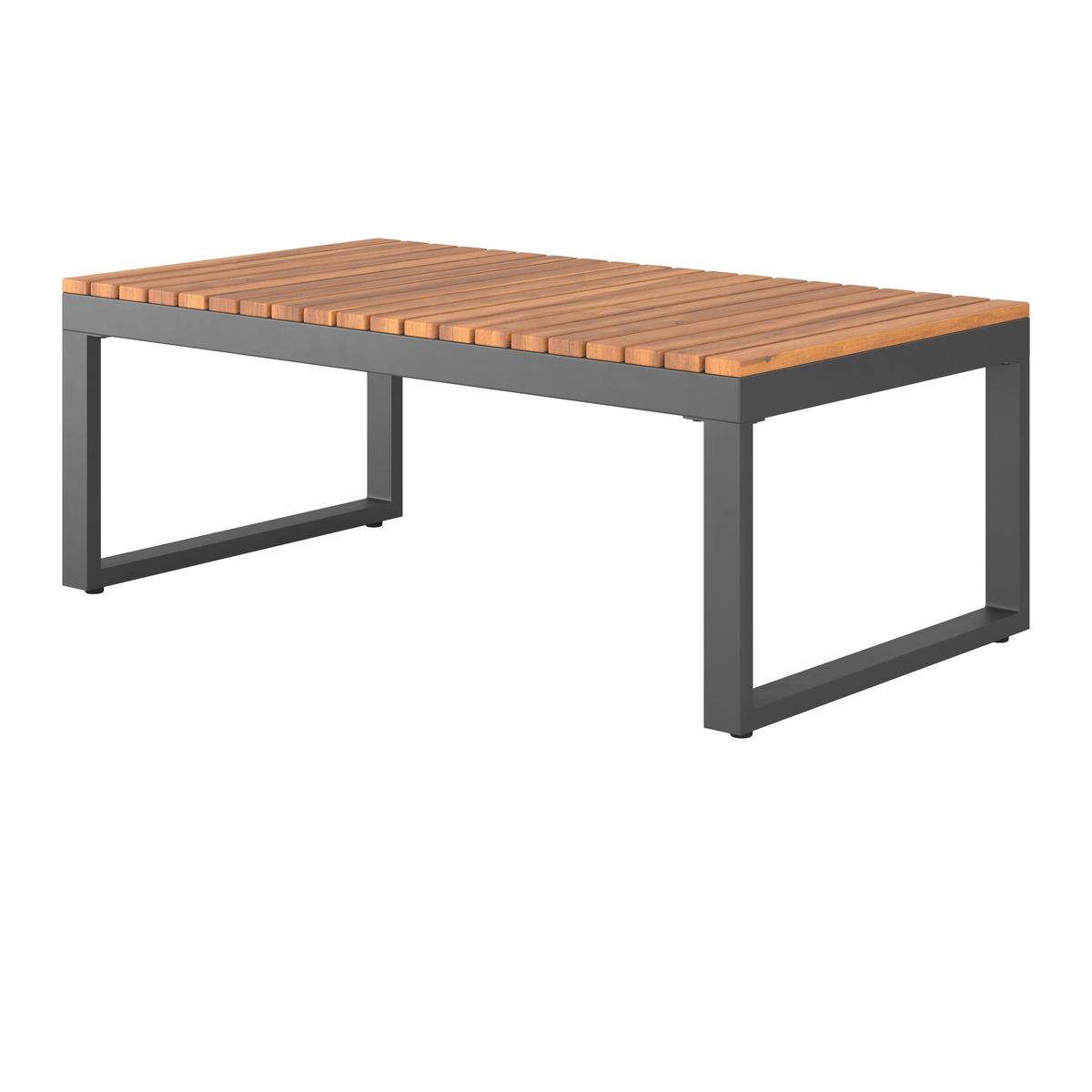 Loungegarnitur Acapulco - Weiß/Grau, MODERN, Holz/Textil (199/69/73cm) - Beldano