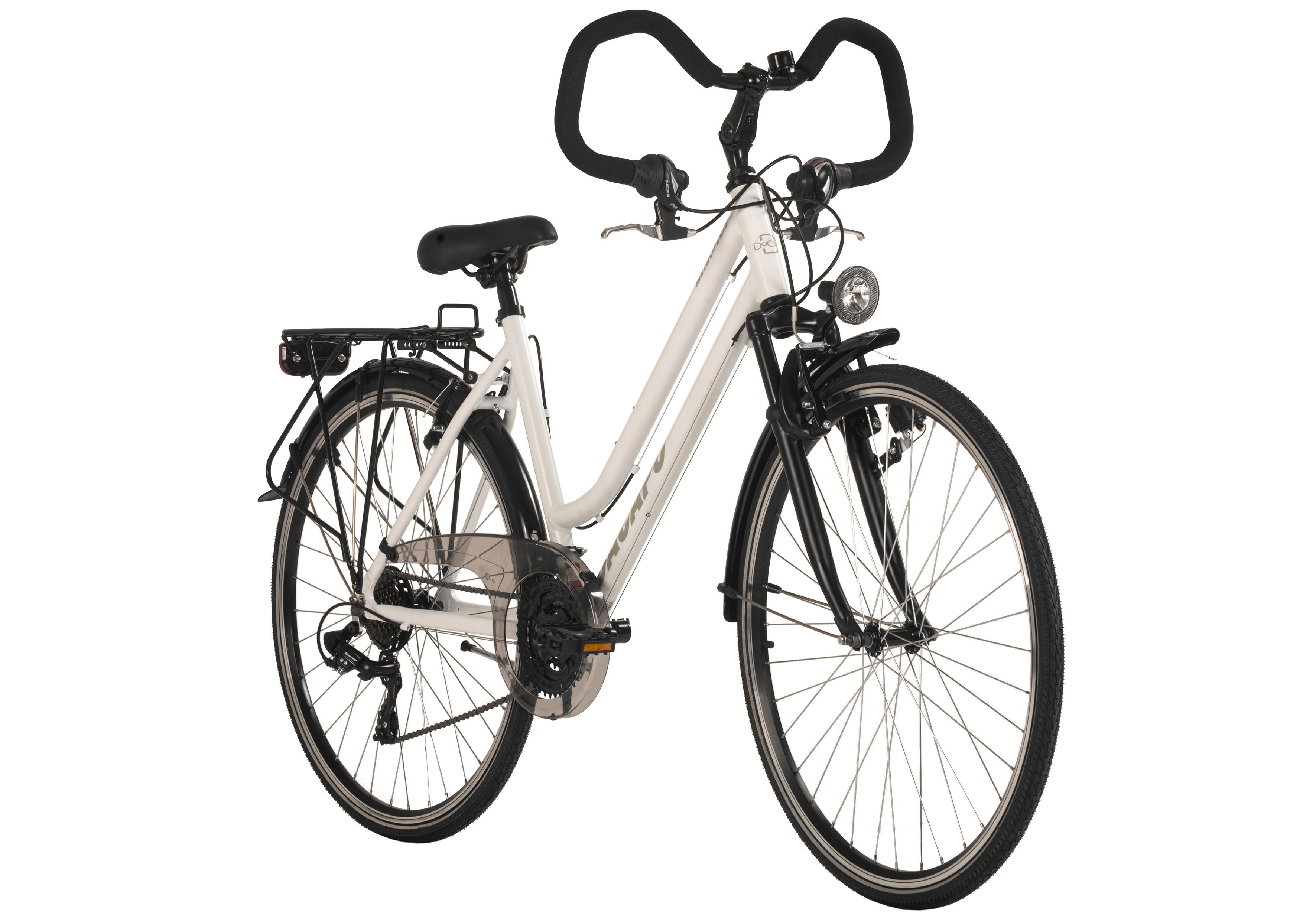 Trekkingrad 400t - Weiß, MODERN, Metall (25/140/60cm)