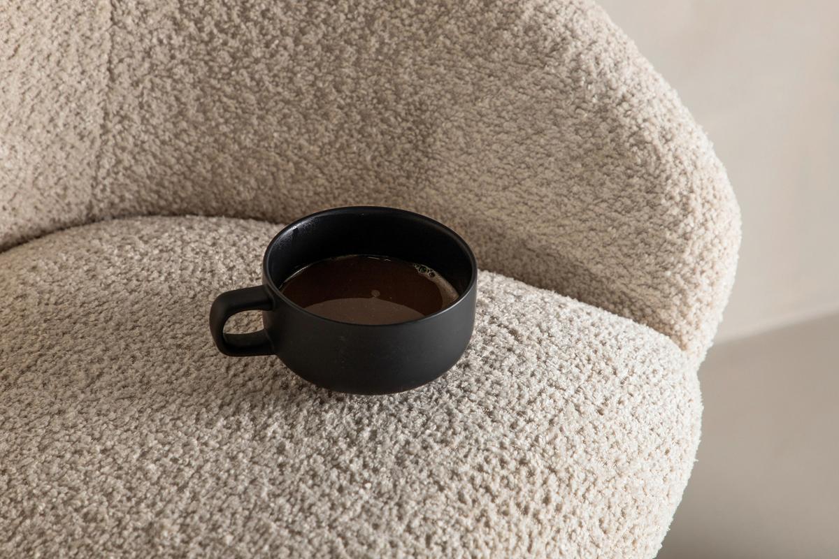 Barhocker-set Velvet - Schwarz/Weiß, Design, Textil/Metall (59/96/54cm) - Livetastic