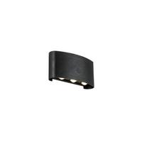 NÁSTĚNNÉ LED SVÍTIDLO BEIDE - černá, Moderní, kov/plast (5,25/17/8,5cm) - Mömax