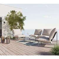 BALKÓNOVÁ ZOSTAVA LINO - viacfarebná/tmavosivá, Modern, kov/textil - Bessagi Garden