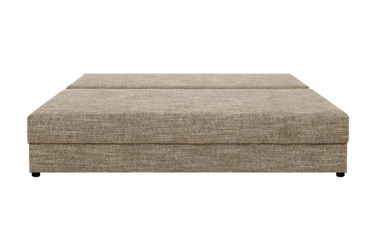 Schlafsofa Mega Cappuccino B: 190 cm - Schwarz/Cappuccino, Design, Holzwerkstoff/Textil (190/80/75cm) - P & B