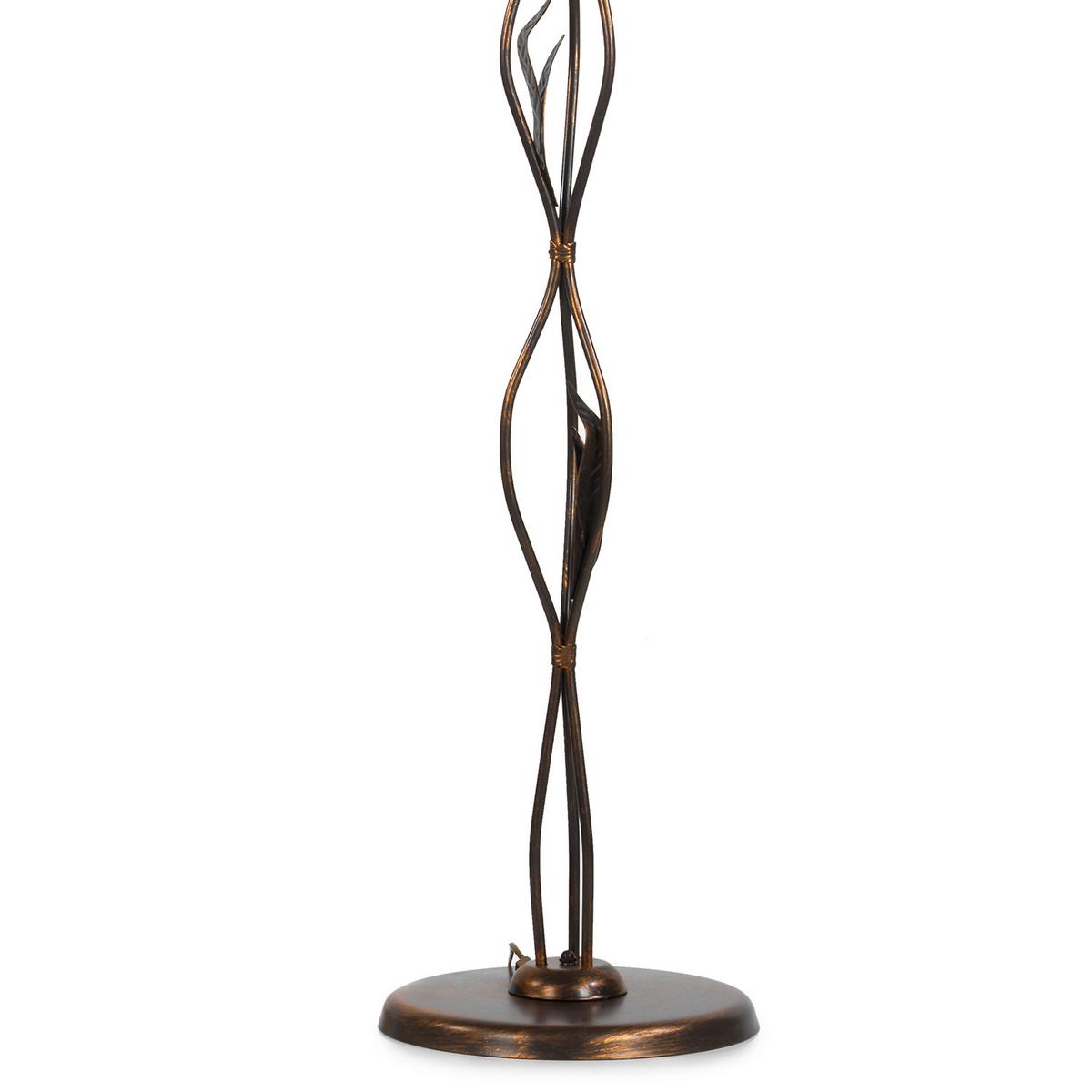 Stehleuchte 4230/Pt3 - Bronzefarben, KONVENTIONELL, Glas/Metall (52/170cm)