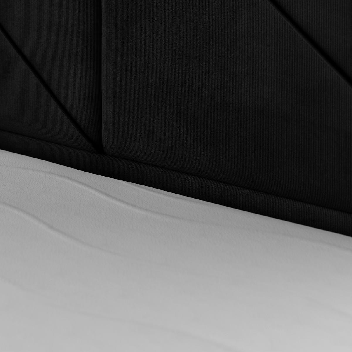Boxspringbett Bologna 180x200 cm Schwarz - Schwarz, MODERN, Karton/Holzwerkstoff (180/200cm) - MID.YOU
