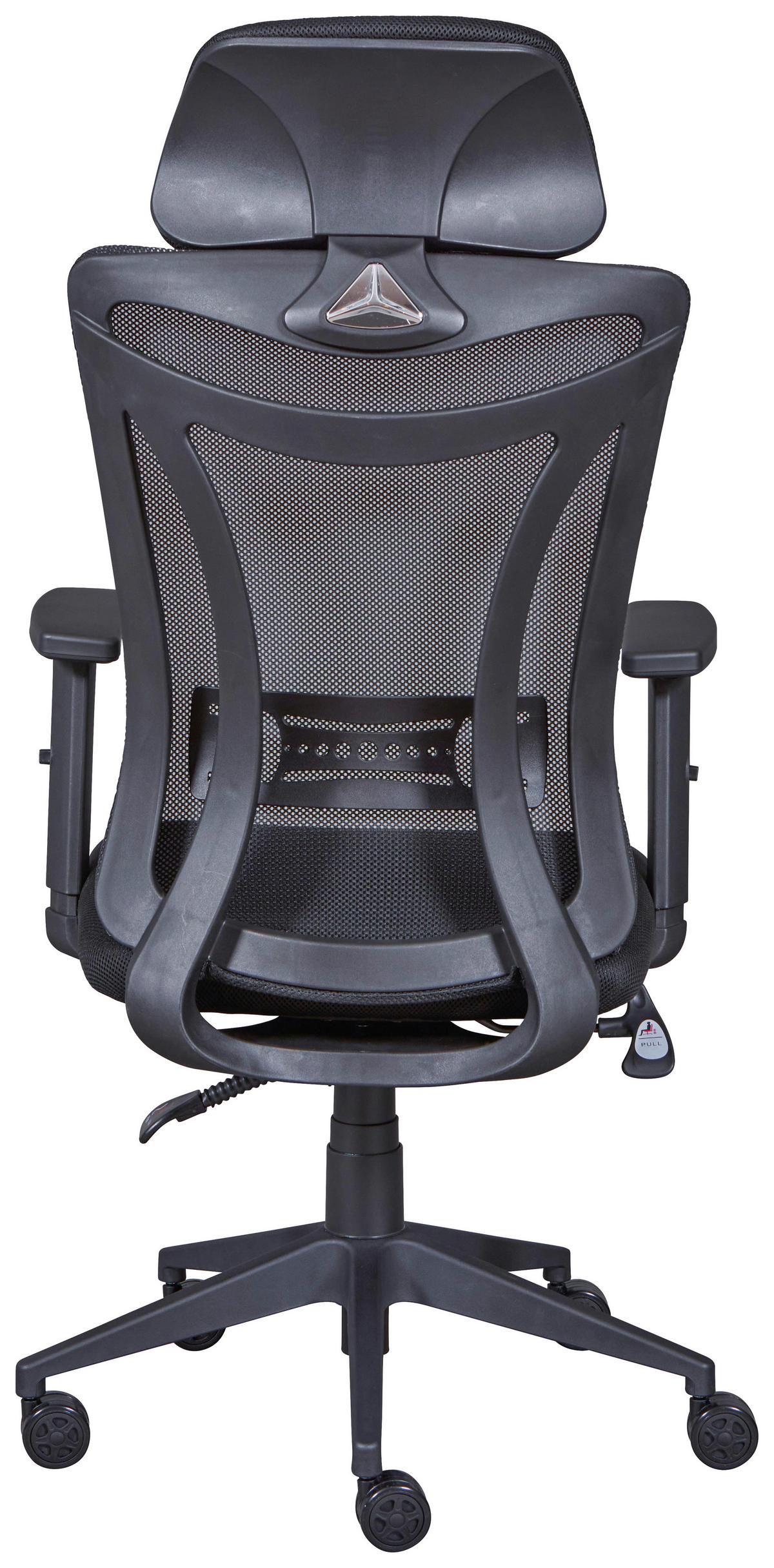 Drehstuhl Xl Administrator - Schwarz, KONVENTIONELL, Textil (61/125-135/88cm) - MID.YOU