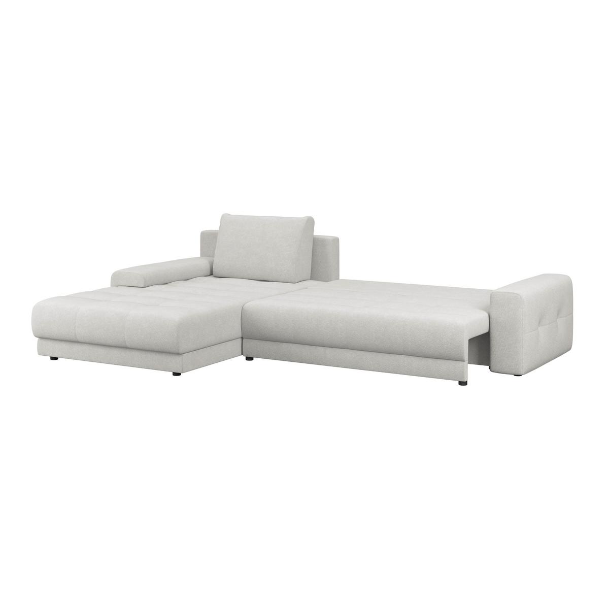 Ecksofa Adria Hellgrau S: 213x308 cm - Hellgrau, Trend, Textil (213/208cm) - Luca Bessoni