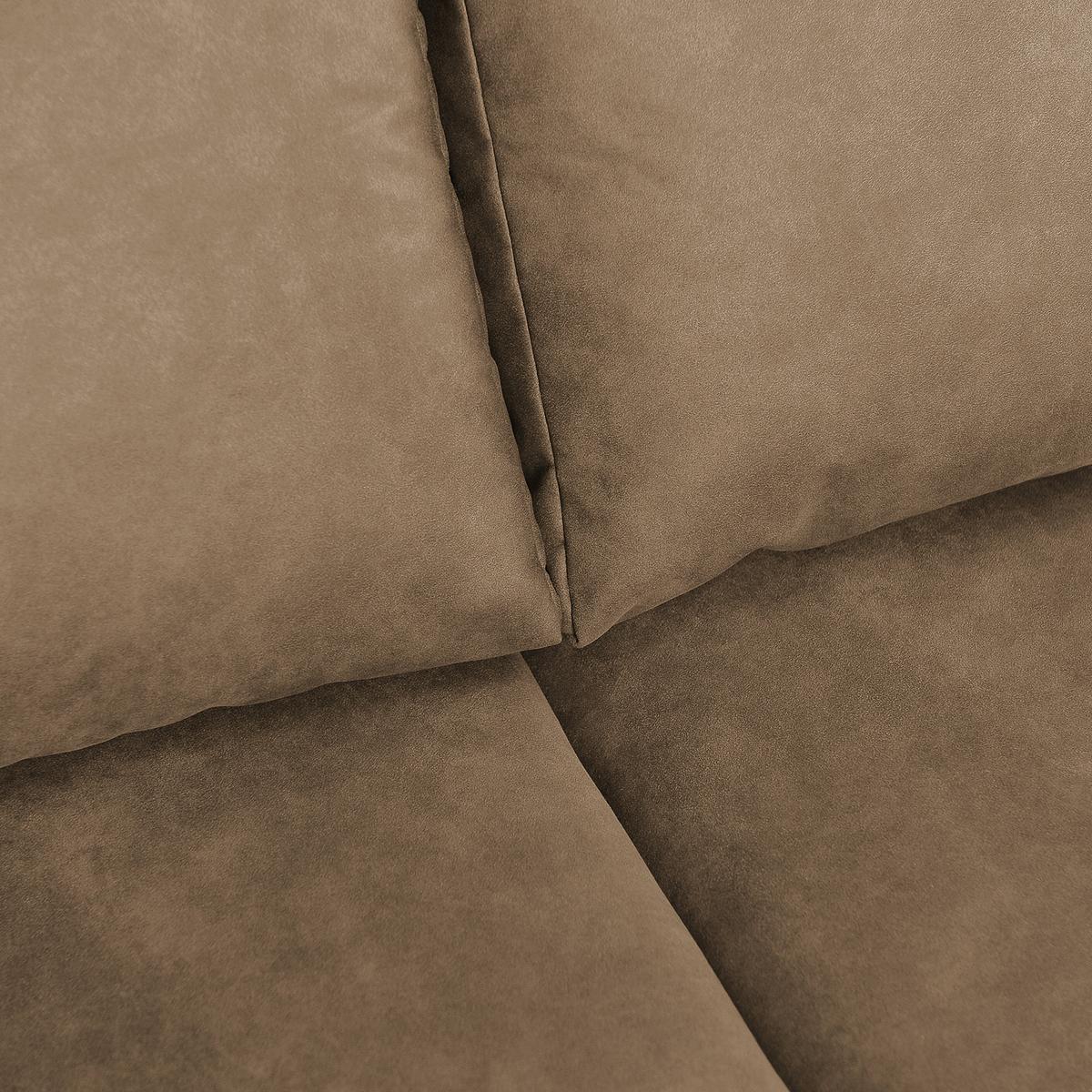 Ecksofa Grenwood Schlammfarben S: 200x144 Cm - Schlammfarben/Braun, Design, Textil (200/144cm) - MID.YOU