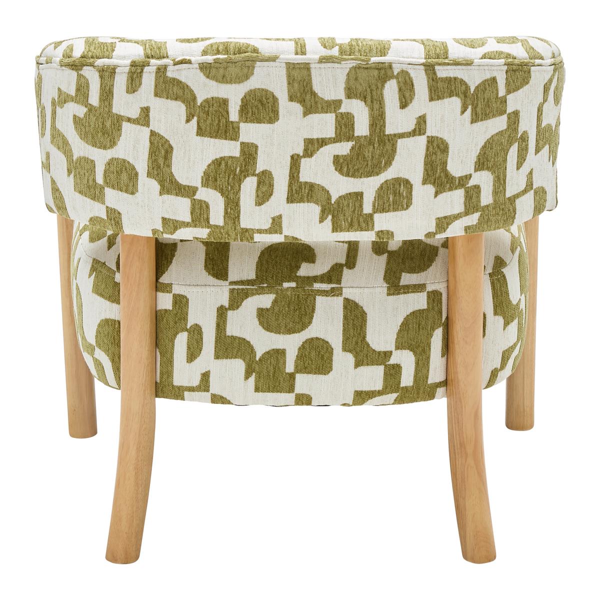 Židle s područkami JORIS, zelená/přírodní žinylka - zelená/přírodní barvy, Lifestyle, dřevo/textil (71/67/71cm) - Mömax