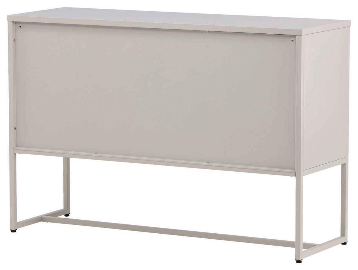 Sideboard Malla - Beige, Design, Metall (120/80/40cm) - Livetastic