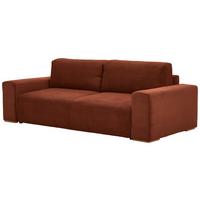 Schlafsofa Vouge Kupferfarben Bettkasten, B: 255 Cm - Buchefarben/Schwarz, KONVENTIONELL, Textil (255/86/123cm) - Livetastic