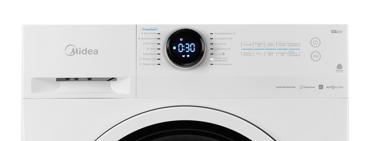 Waschmaschine Mf200W100wb-Wd - Weiß, Basics, Kunststoff/Metall (59,5/85/56,5cm) - Midea