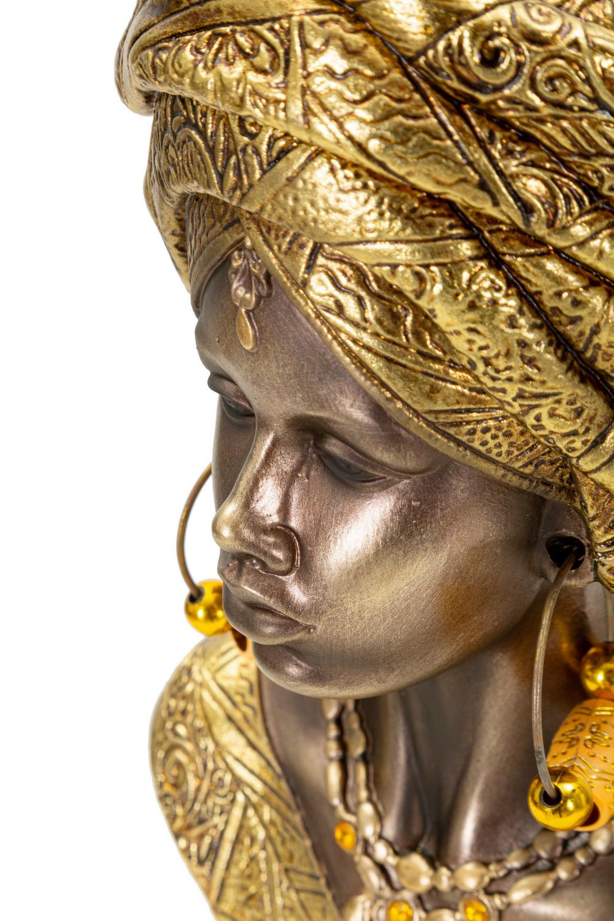 Skulptur Nairobi Statue Multicolor B: 15 cm - Multicolor, Basics, Kunststoff (15/28/12cm)