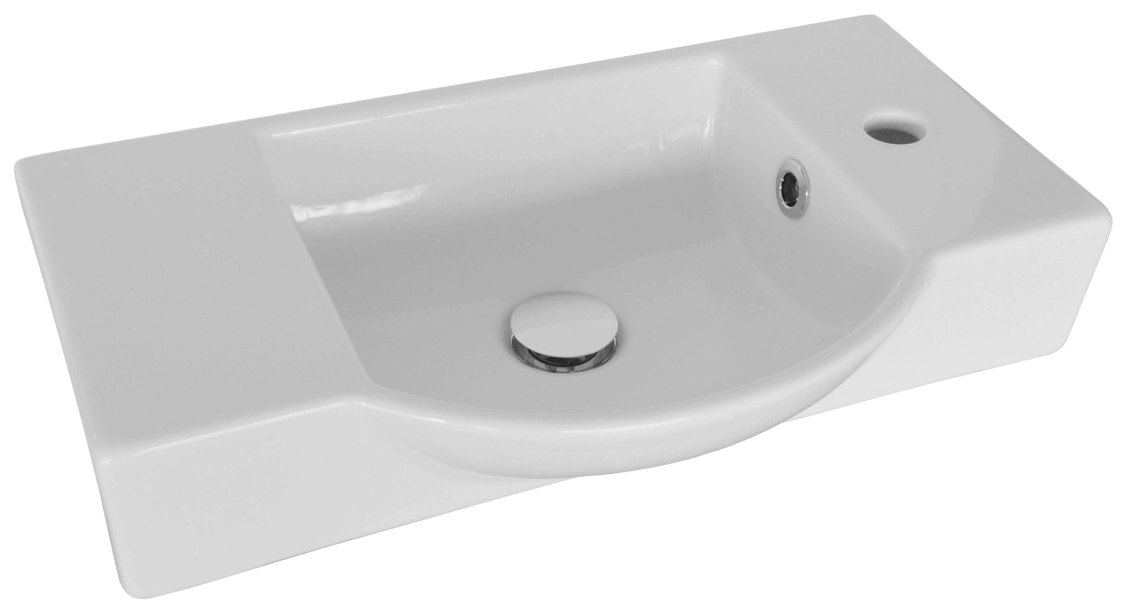 Waschbecken aus weißer Keramik online kaufen