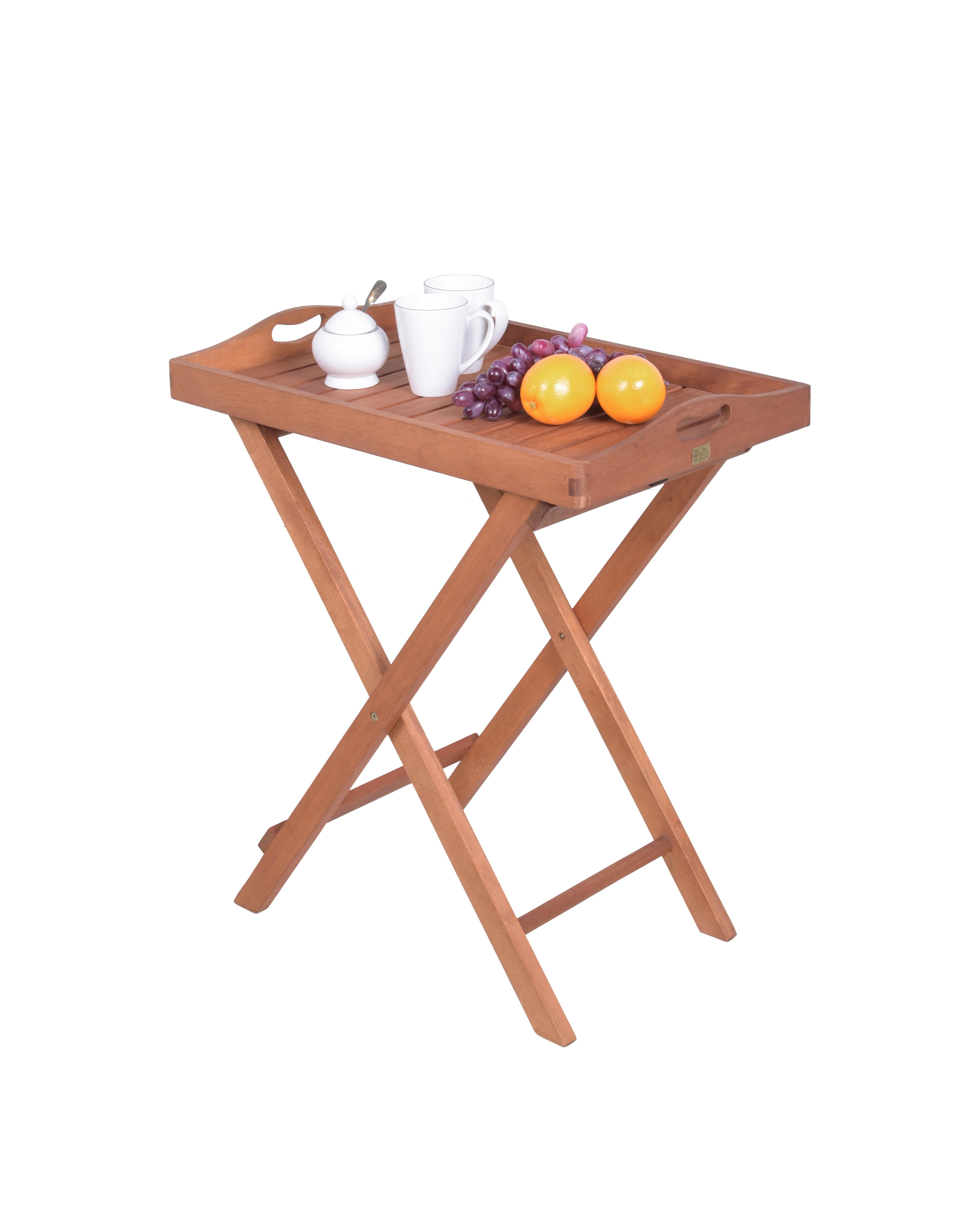 Gartenbeistelltisch Dallas - Braun, Basics, Holz (44/74/68cm) - Gardenson
