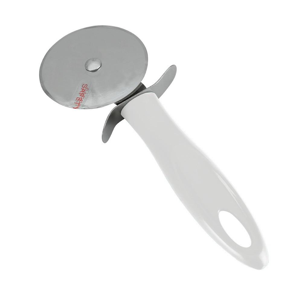 Pizzaschneider Mathis Weiss D/L: ca. 7,4/19 cm - Edelstahlfarben, Basics, Metall (7,4/19/1,8cm) - Metaltex