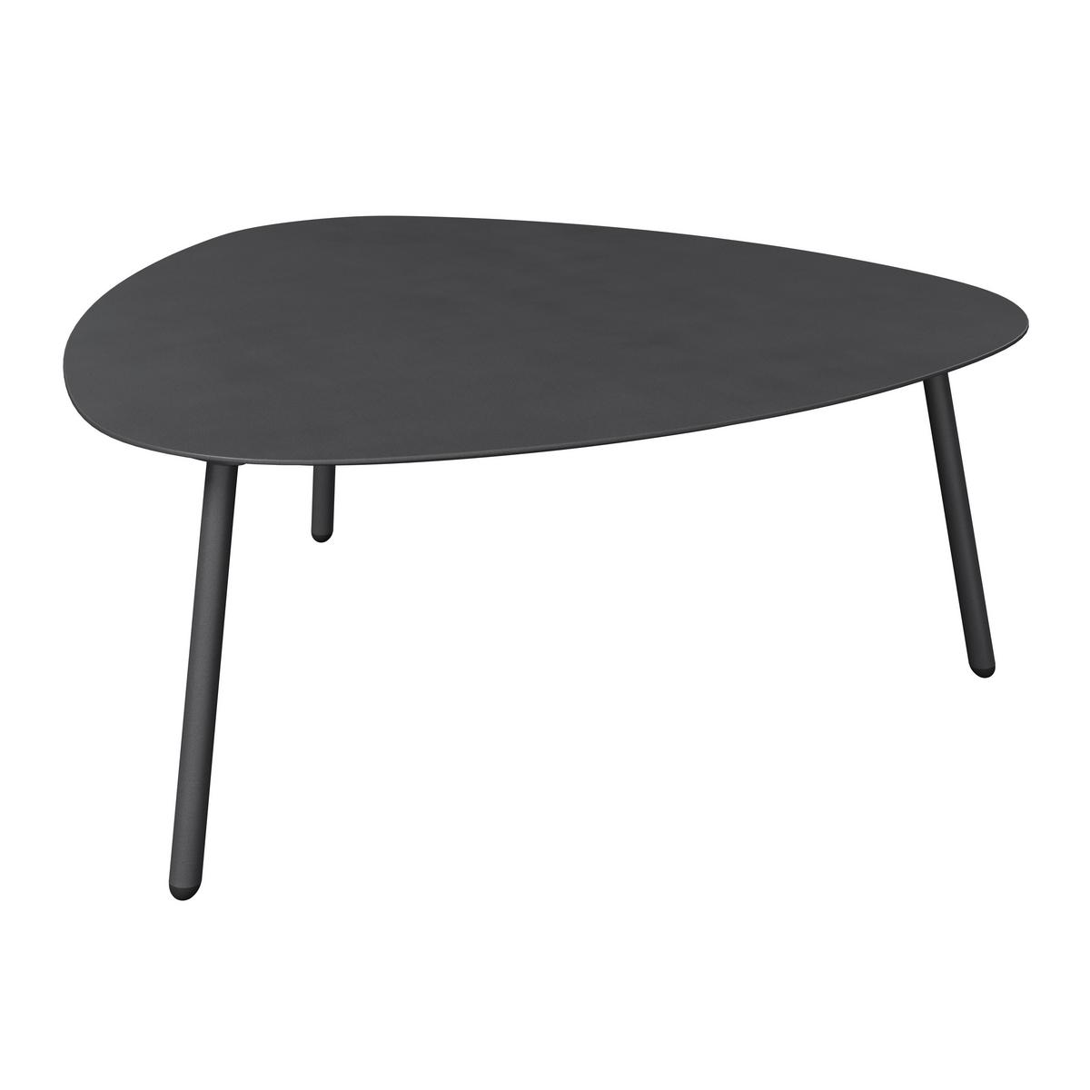 SADA STOLKŮ LEONIE - antracitová, Basics, kov (90/91/35cm) - Mömax