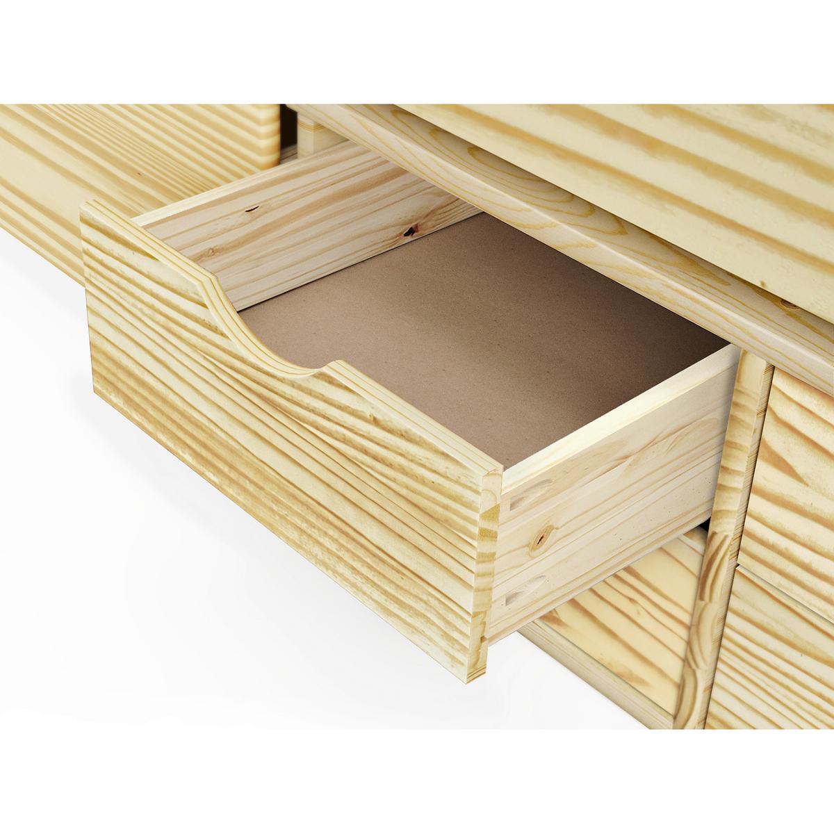 BETT BETT 205X97 CM AUS KIEFERNHOLZ - Naturfarben, Basics, Holz (90/200cm) - Livetastic