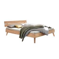 Bett Ortona Eiche 140x200 Cm - Eiche Bianco/Eichefarben, Design, Holz (140/200cm) - Hasena