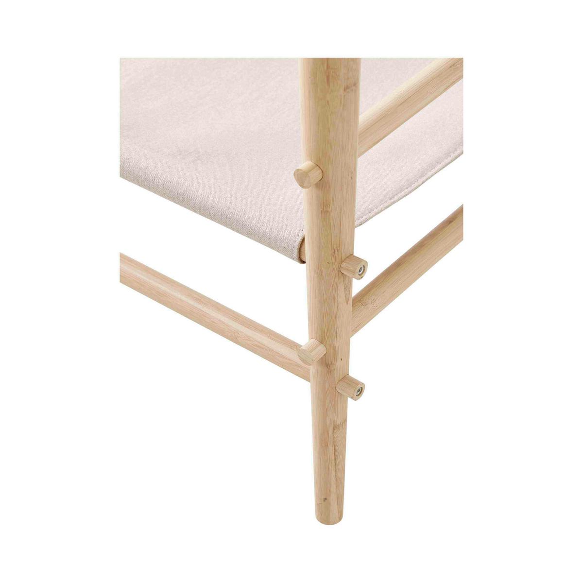 Loungesessel Safari aus Bambus - Beige/Naturfarben, Design, Holz (59/79/61cm) - MID.YOU