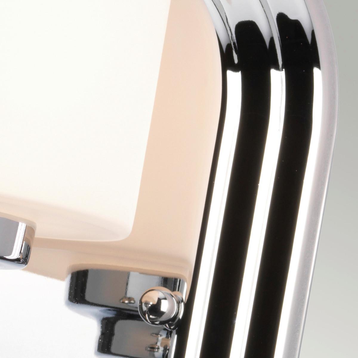 Bad-Wandleuchte Malibu Ip44 1-Flammig In Chromfarben - Chromfarben, Design, Glas/Metall (12.9/21.6/16cm) - Elstead Lighting