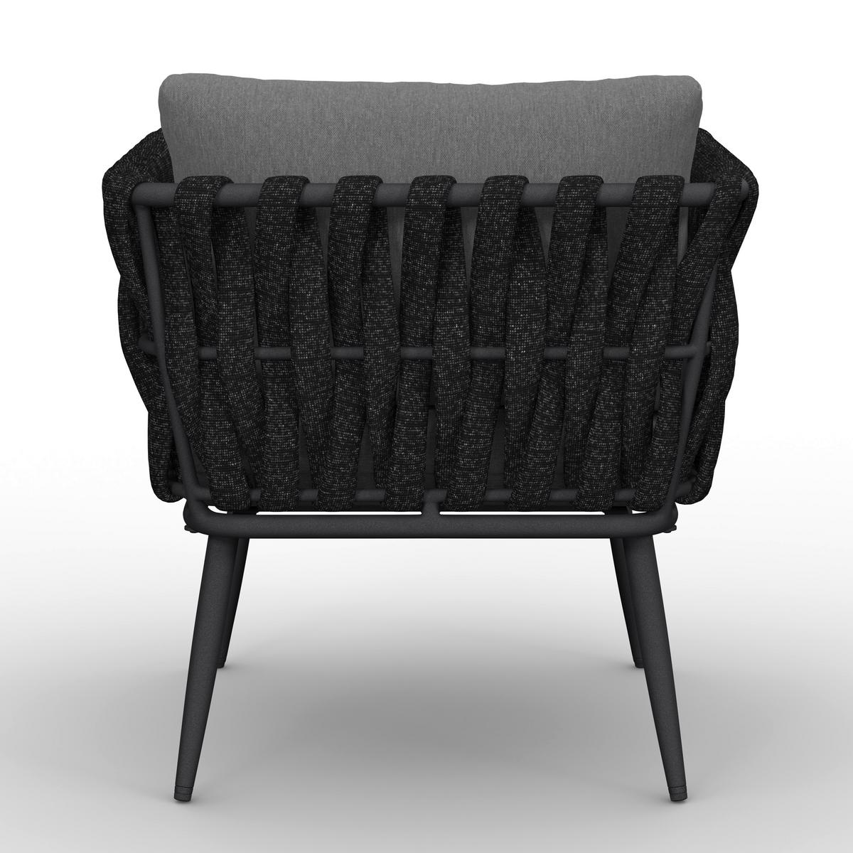 JEDÁLENSKÁ TERASOVÁ SÚPRAVA MILA - tmavosivá, Modern, kov/textil - Bessagi Garden