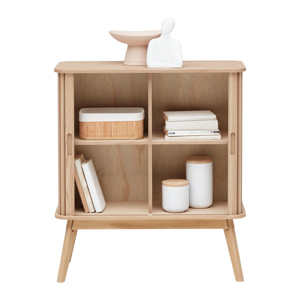 Komoda Skandy dyha/MDF - prírodná farba, Modern, drevo/kompozitné drevo (70/80/30cm) - Premium Living