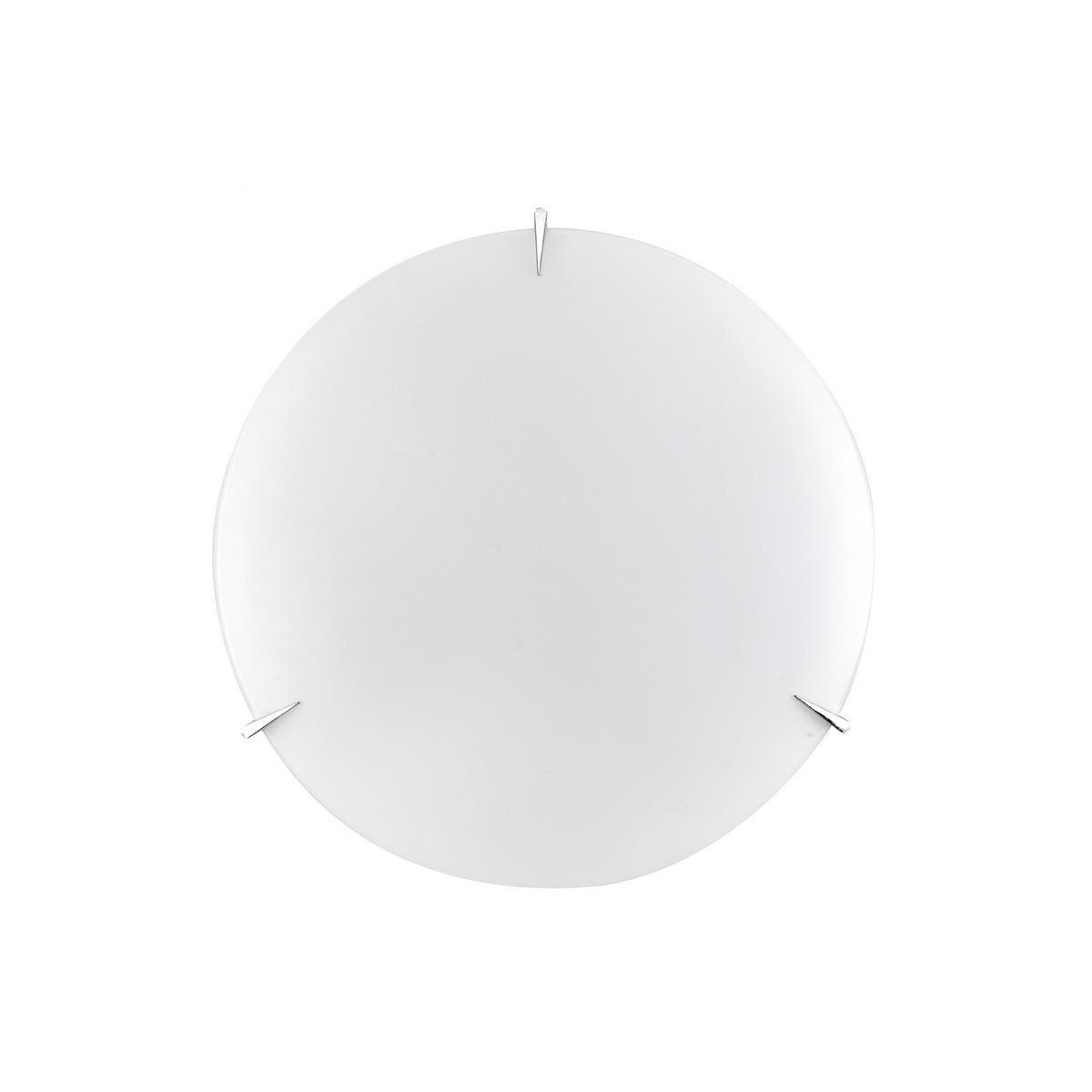 Deckenleuchte 1005/Plp - Weiß, KONVENTIONELL, Glas/Metall (30/30/8cm)