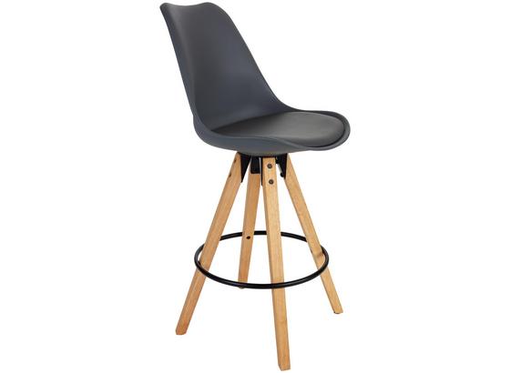 Barhocker Levi Grau - Naturfarben/Grau, MODERN, Holz/Kunststoff (48,5/111,5/55cm) - Ombra Barhocker Levi Grau - Naturfarben/Grau, MODERN, Holz/Kunststoff (48,5/111,5/55cm) - Ombra