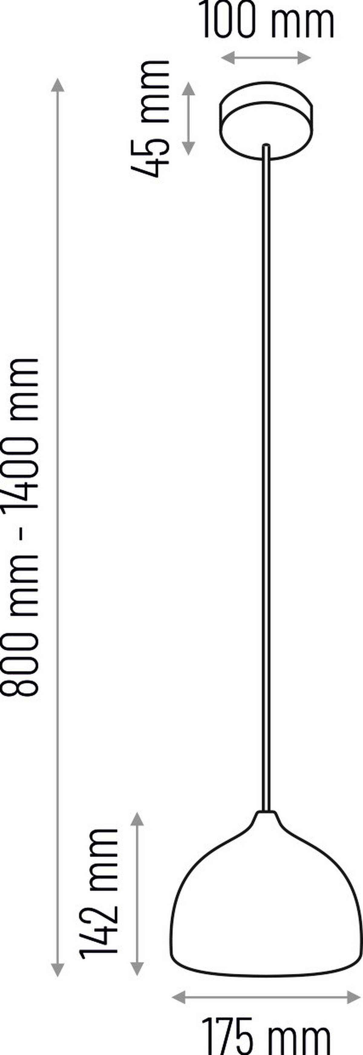 Hängeleuchte 8550119 Acorn I - Schwarz, Design, Holz (17,5/90-140cm)