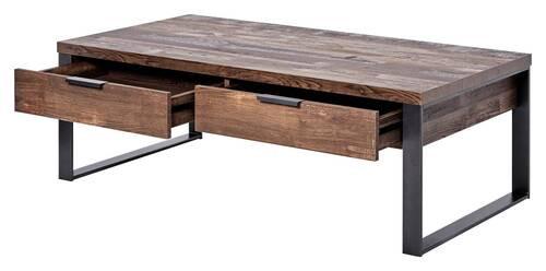 Couchtisch Loop Coffee - Eichefarben/Anthrazit, KONVENTIONELL, Holzwerkstoff/Metall (118/59/40cm) - Livetastic