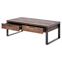 Couchtisch Loop Coffee - Eichefarben/Anthrazit, KONVENTIONELL, Holzwerkstoff/Metall (118/59/40cm) - Livetastic