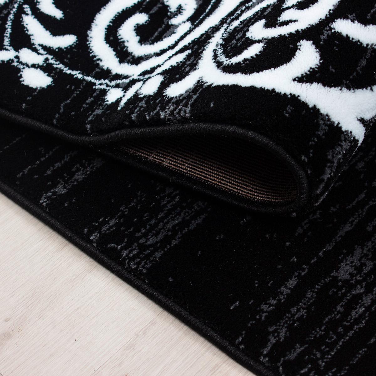 Flachwebteppich Miami - Schwarz, Design, Textil (140/200cm) - Novel