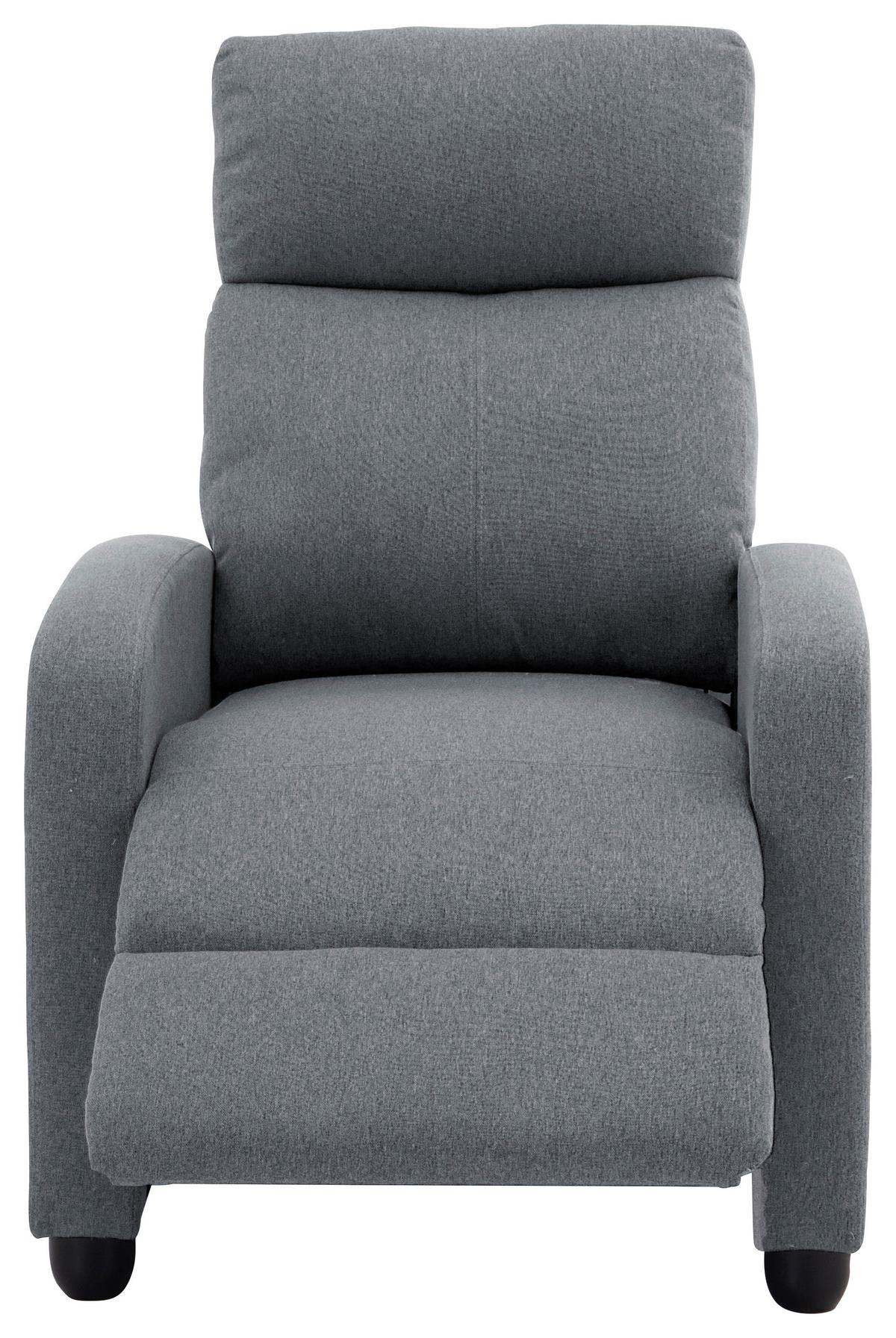 Fernsehsessel Millo Hellgrau B: 68,5 cm - Hellgrau/Schwarz, Basics, Holz/Textil (68.5/86/100cm) - P & B