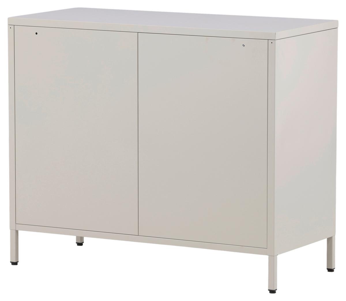 Sideboard Nett - Beige, Design, Metall (90/75/40cm) - Livetastic