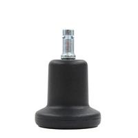 Bürostuhlgleiter Stand Schwarz Ø 5,5 Cm 5er-Set - Schwarz, Basics, Kunststoff/Metall (5,5/6/5,5cm) - MID.YOU