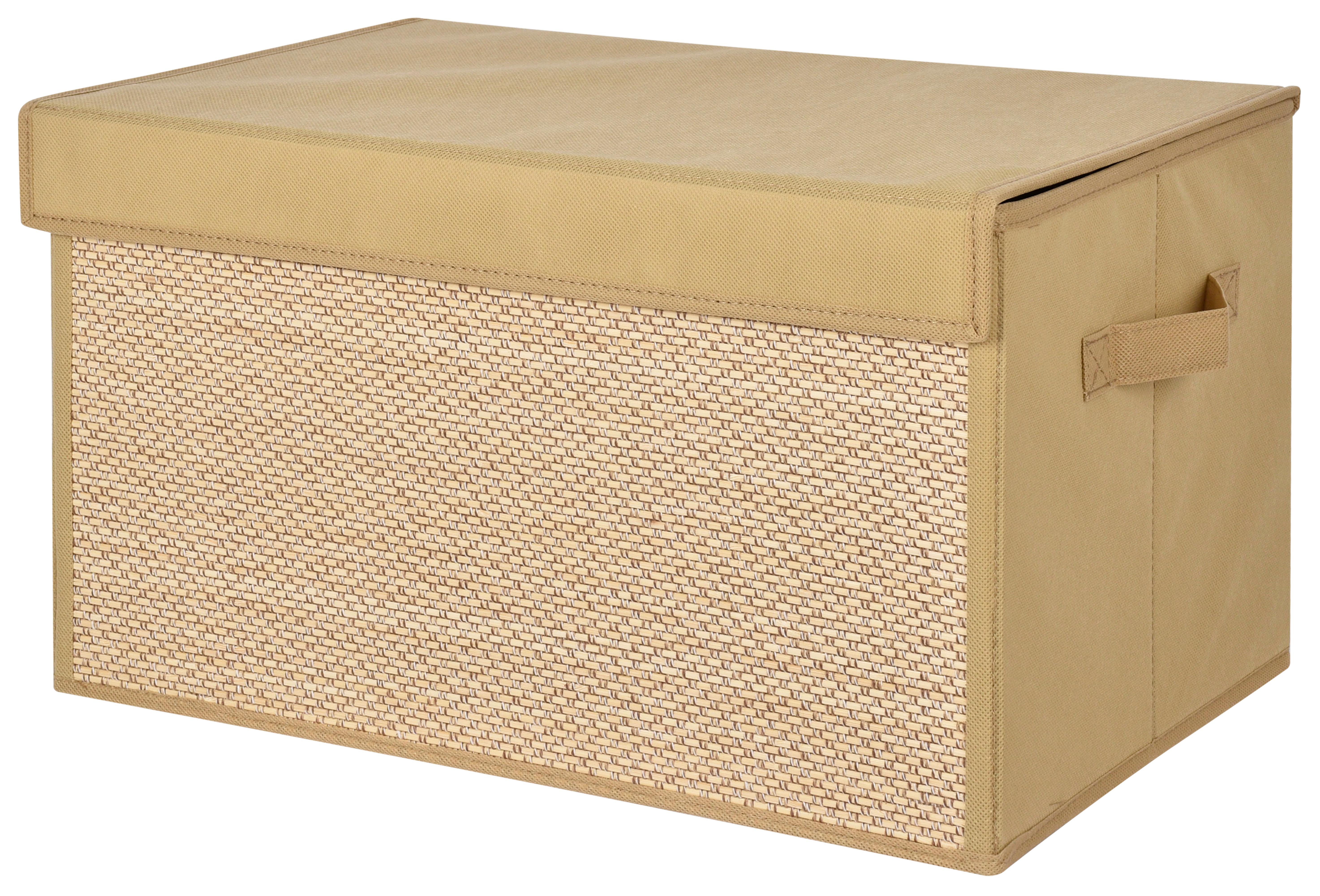Úložný box SMART - béžová, Konventionell, kartón/textil (45/25/30cm) - Mömax