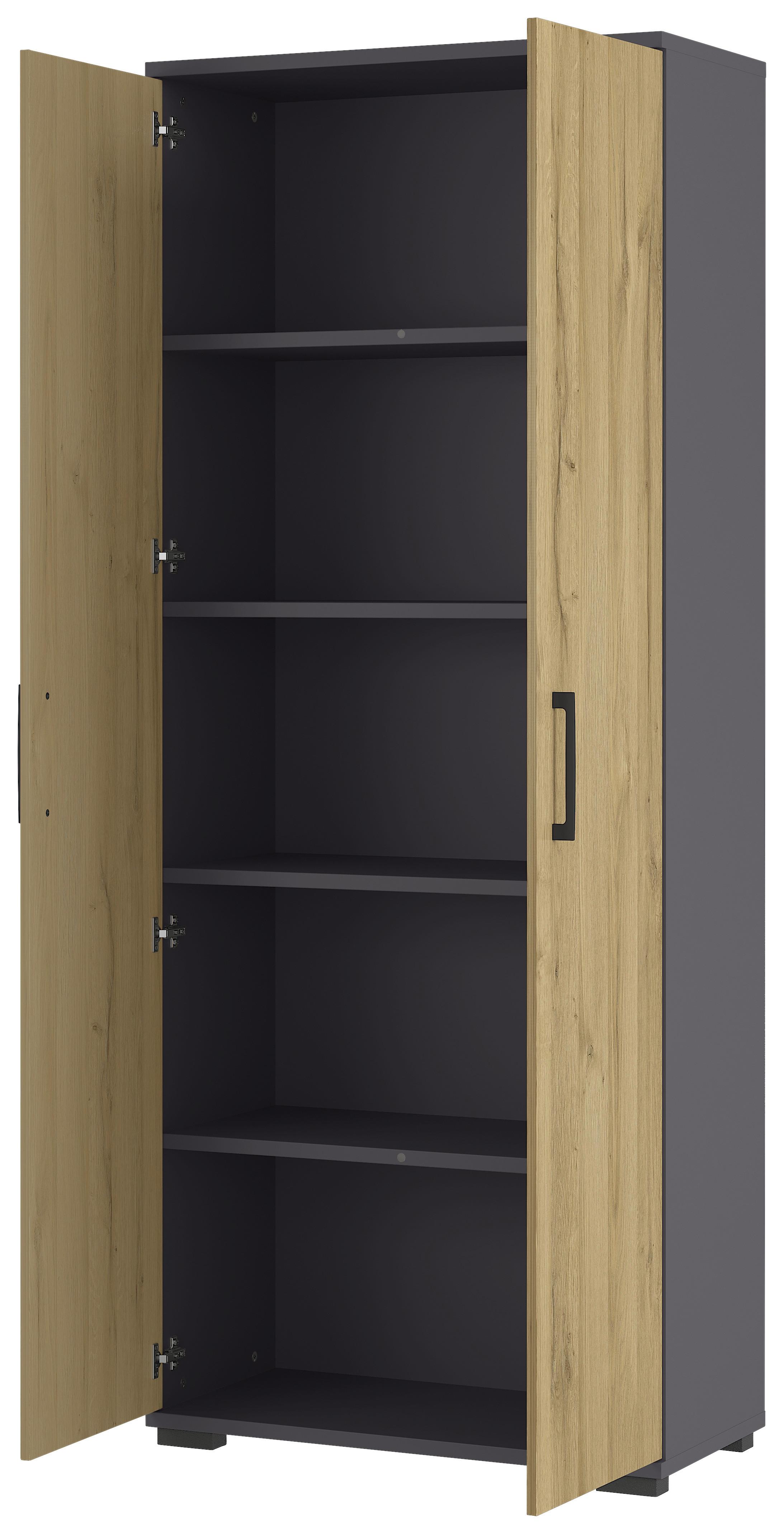 Aktenschrank mit zwei Drehtüren