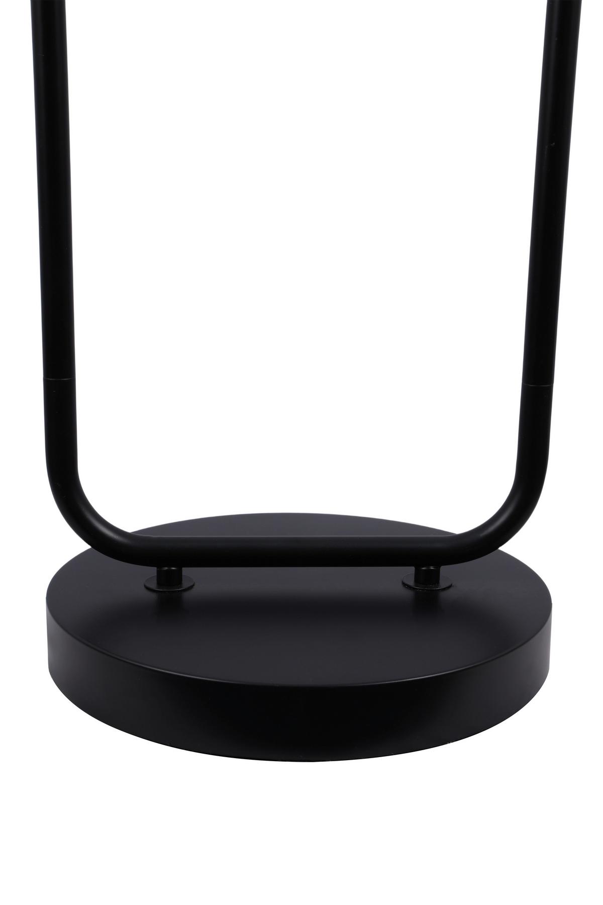 Stehleuchte Sehr - Schwarz/Weiß, MODERN, Glas/Metall (35/160cm)