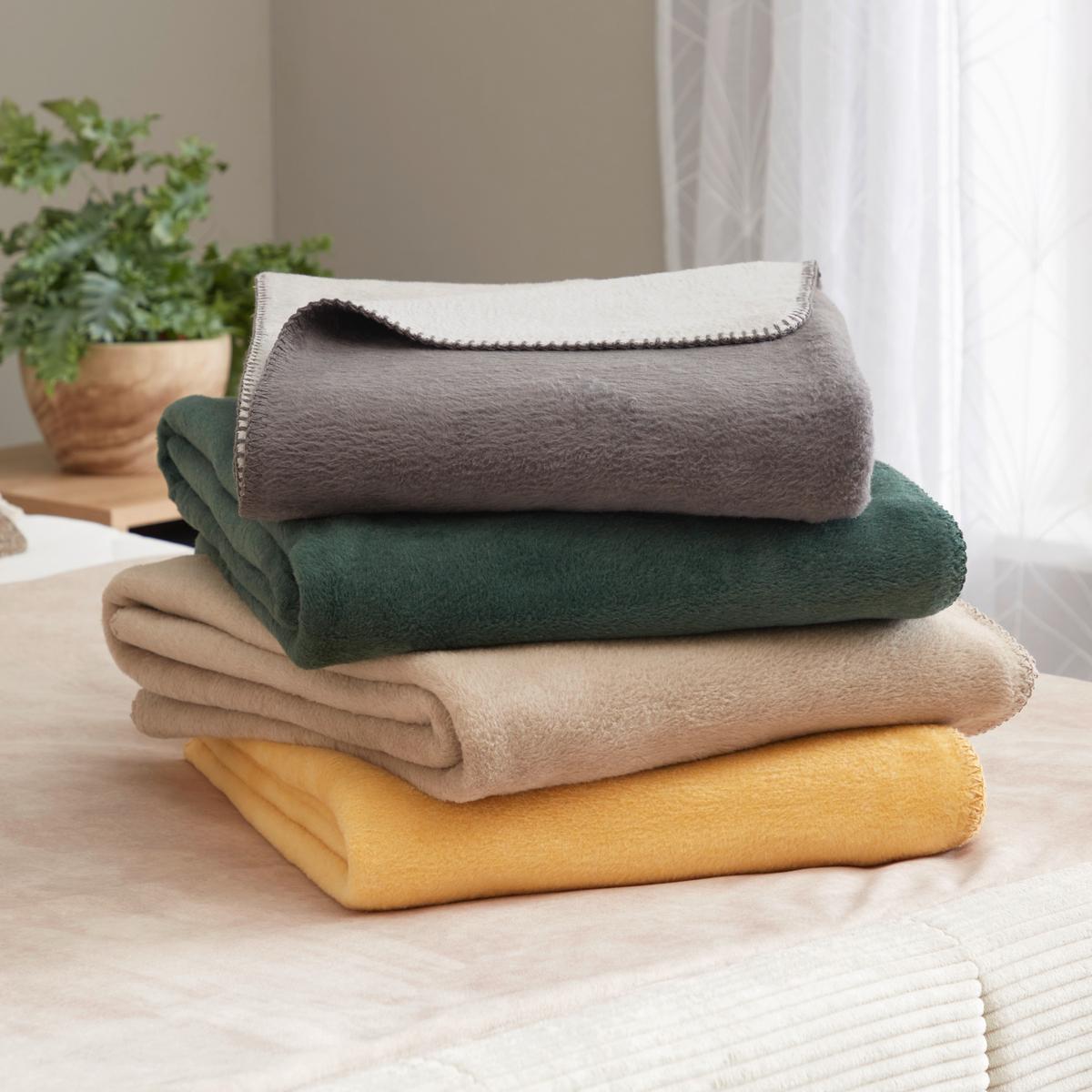 Wohndecke Lani - Gelb/Creme, MODERN, Textil (150/200cm) - Luca Bessoni