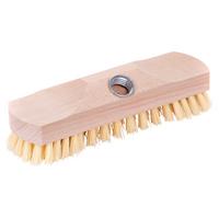 Reinigungsbürste Holz L: 22 cm Kunststoff-Borsten ohne Stiel - Naturfarben, KONVENTIONELL, Holz/Kunststoff (6/22cm) - Ondega