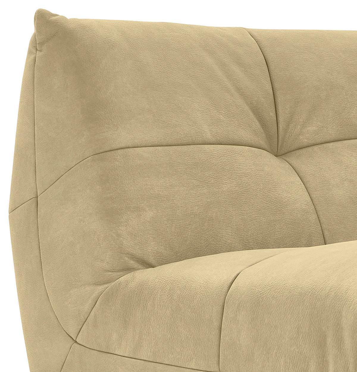 Ecksofa Giselle Beige - Beige, Trend, Textil (185/390cm) - Livetastic