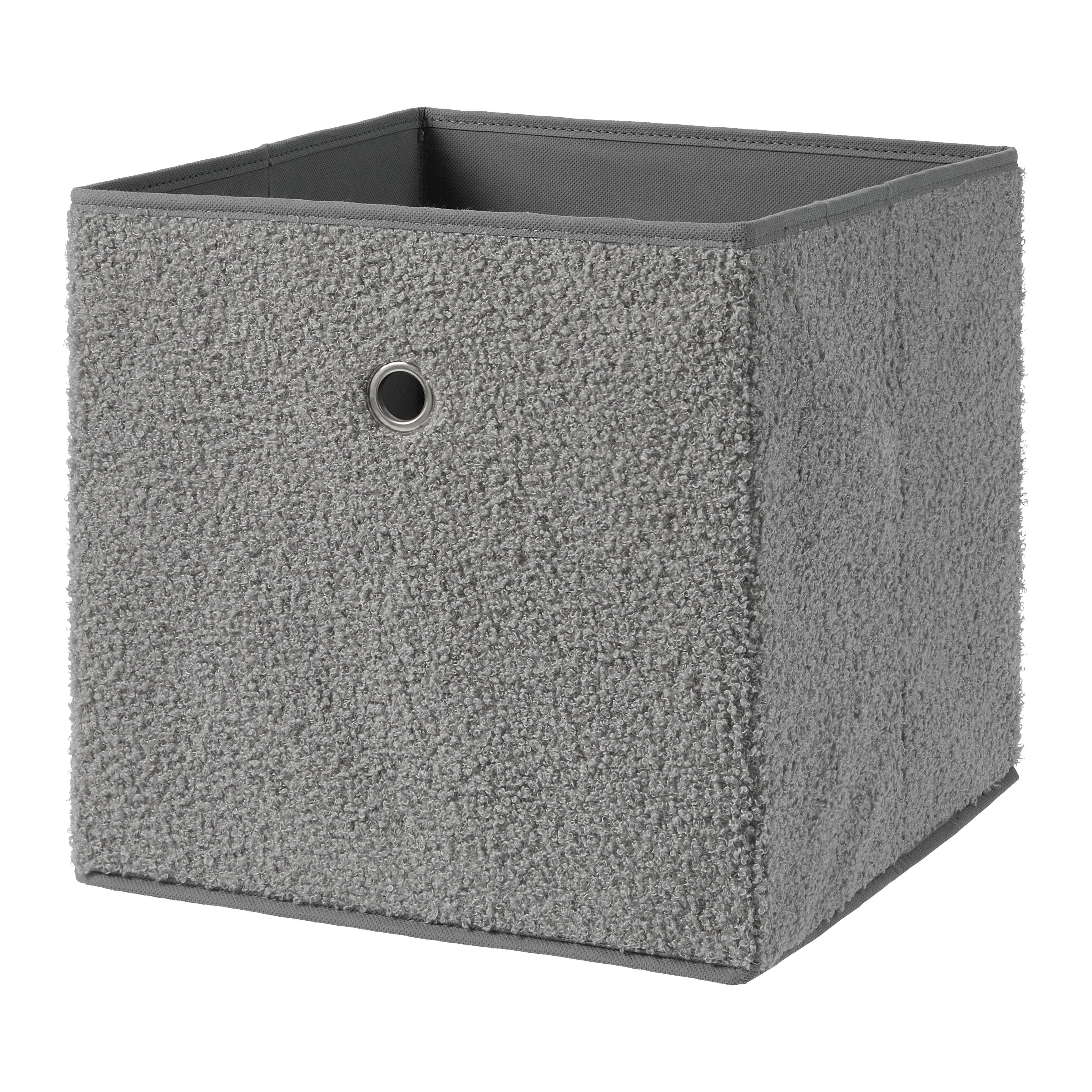 skládací krabice TEDDY -EXT- - šedá, Moderní, textil/papír (30/30/30cm) - Mömax