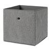 Skladací box TEDDY -EXT- - sivá, Modern, textil/papier (30/30/30cm) - Mömax